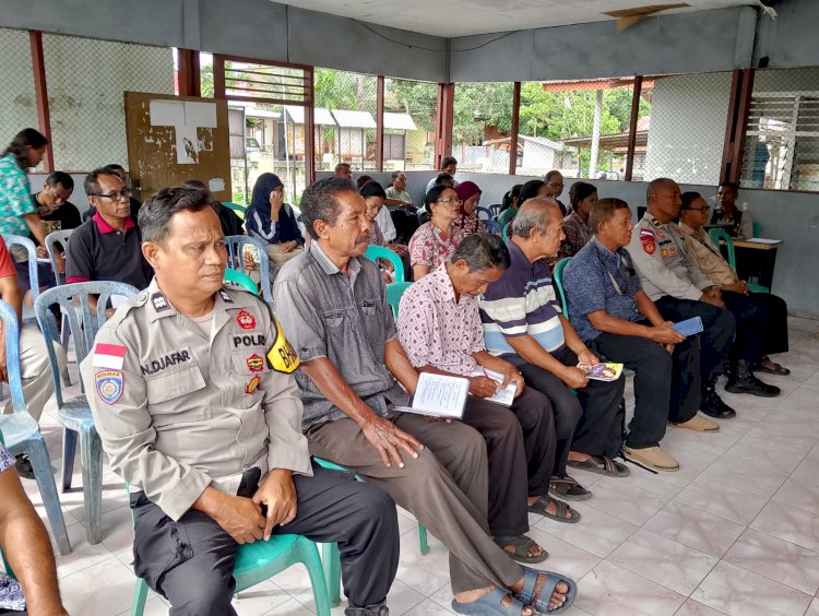 Bhabinkamtibmas Ajak Warga Jaga Keamanan dan Ketertiban dalam Musrenbang Kelurahan Beru