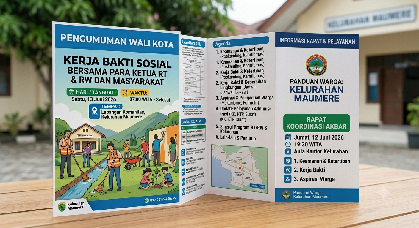 Kerja Bakti Sosila Bersama Para ketua RT dan RW dan Masyarakat